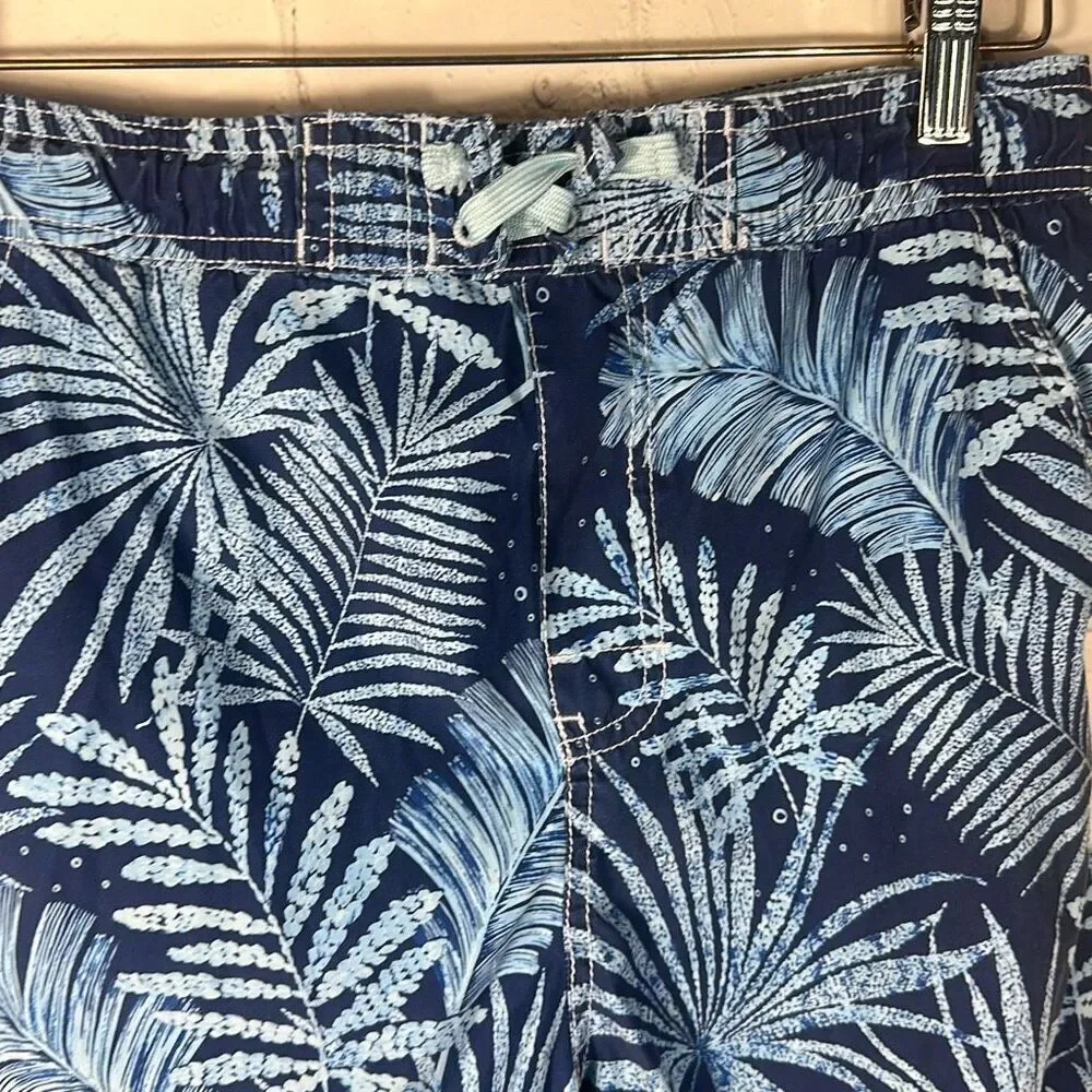 Tommy Bahama Swim Trunks Blue ‎ Floral Swimwear size L Large Board Shorts